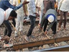 गुर्जर आरक्षण संघर्ष समिति के आह्वान पर गुर्जरों ने मुंबई-दिल्ली रेल मार्ग की पटरियां उखाड़ीं
