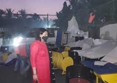 ठाणे शहर में हुक्का पार्लर, अवैध होटलों के निर्माण कार्य पर कार्रवाई