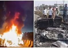बीजेपी सांसद लुंबाराम चौधरी की रेंज रोवर जलकर खाक, मुंबई-नासिक हाईवे पर टला बड़ा हादसा
