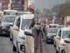 पुणे-मुंबई एक्सप्रेसवे पर फिर भीषण जाम, कई किलोमीटर तक लगी वाहनों की कतार, यात्री परेशान