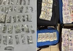 एयरपोर्ट पर DRI की बड़ी कार्रवाई, 3 करोड़ रुपए की विदेशी मुद्रा-53 पाउच हीरे बरामद