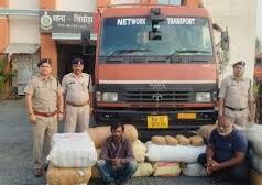 इंटरस्टेट गांजा तस्कर गिरोह का भंडाफोड़, 1 करोड़ का गांजा जब्त, मुंबई की जा रही थी सप्लाई