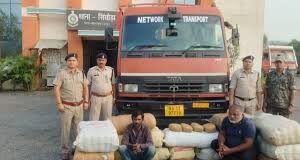 इंटरस्टेट गांजा तस्कर गिरोह का भंडाफोड़, 1 करोड़ का गांजा जब्त, मुंबई की जा रही थी सप्लाई