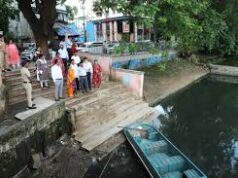 टीएमसी के लाखों रुपये फिर पानी में जाने का आरोप, विसर्जन घाट बना मुद्दा